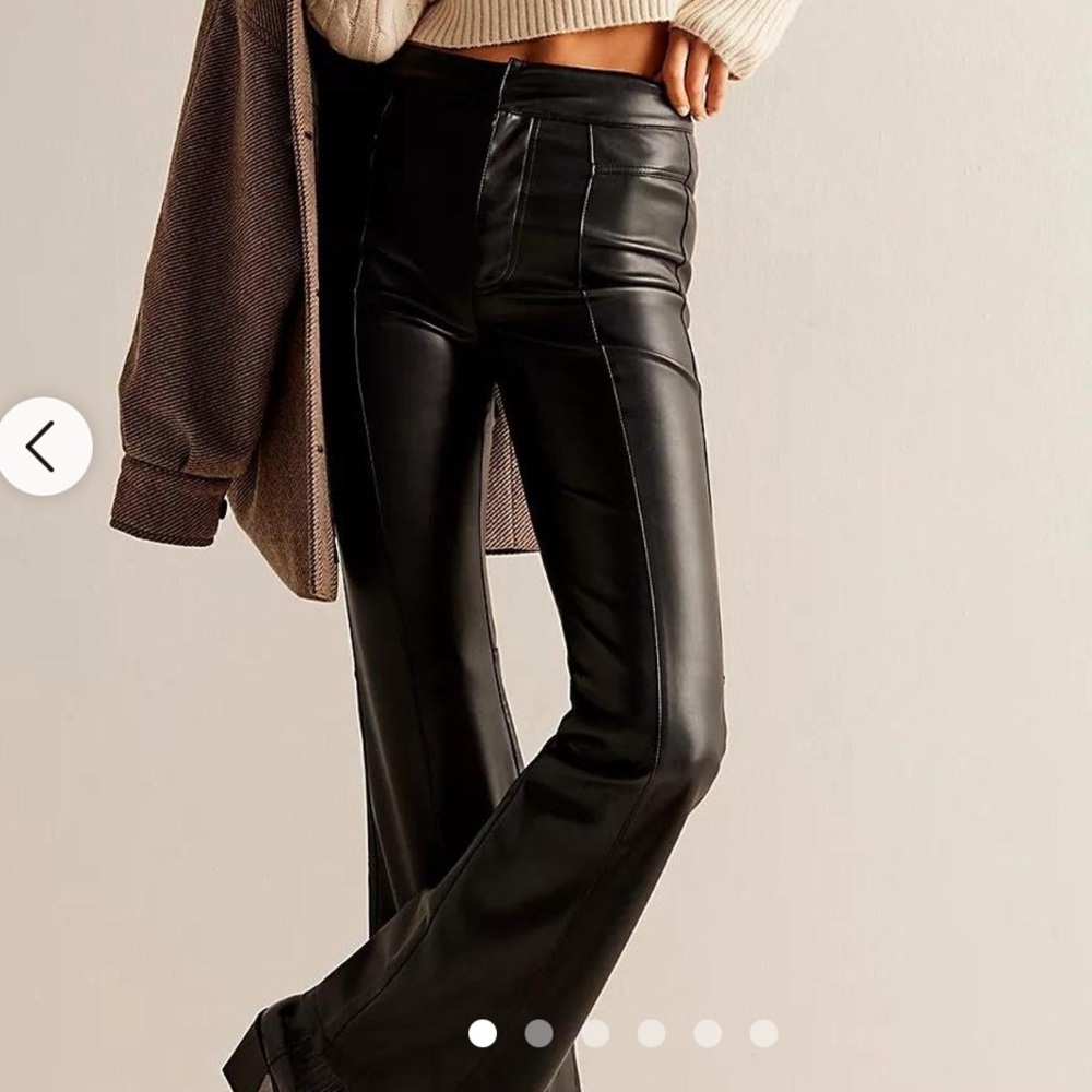 Free People Leather Pants - size 0